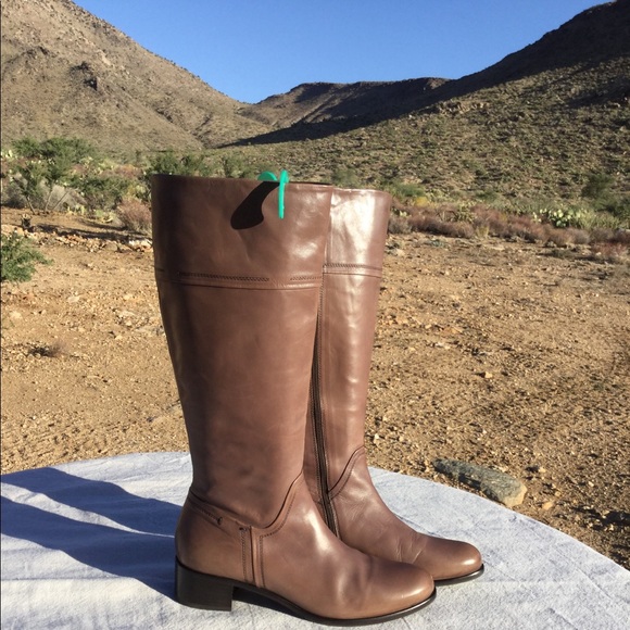 Alberto Fermani Taupe Leather Boots 39.5 Italy - Picture 2 of 8